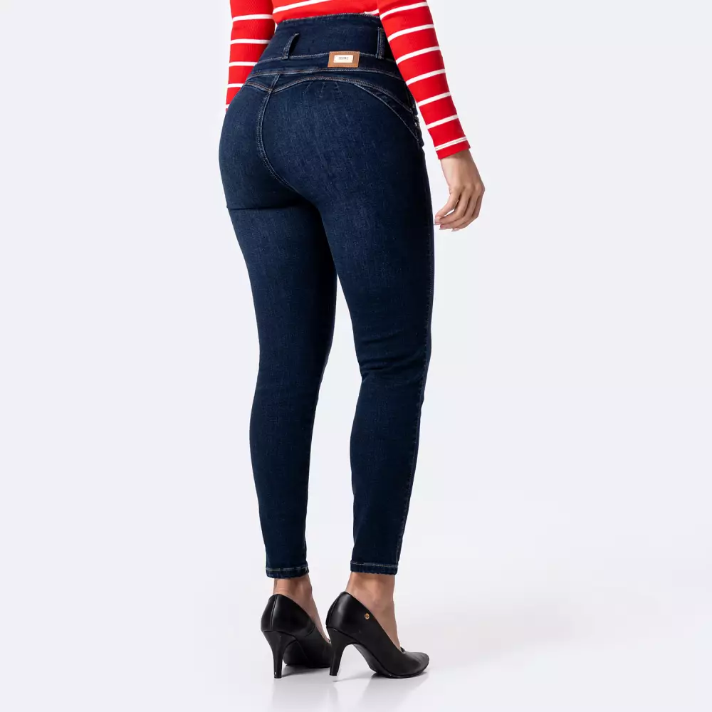 Pantalon Jean High Cnt/Ptl Thalissa Grafito Blue Hb Diverxia